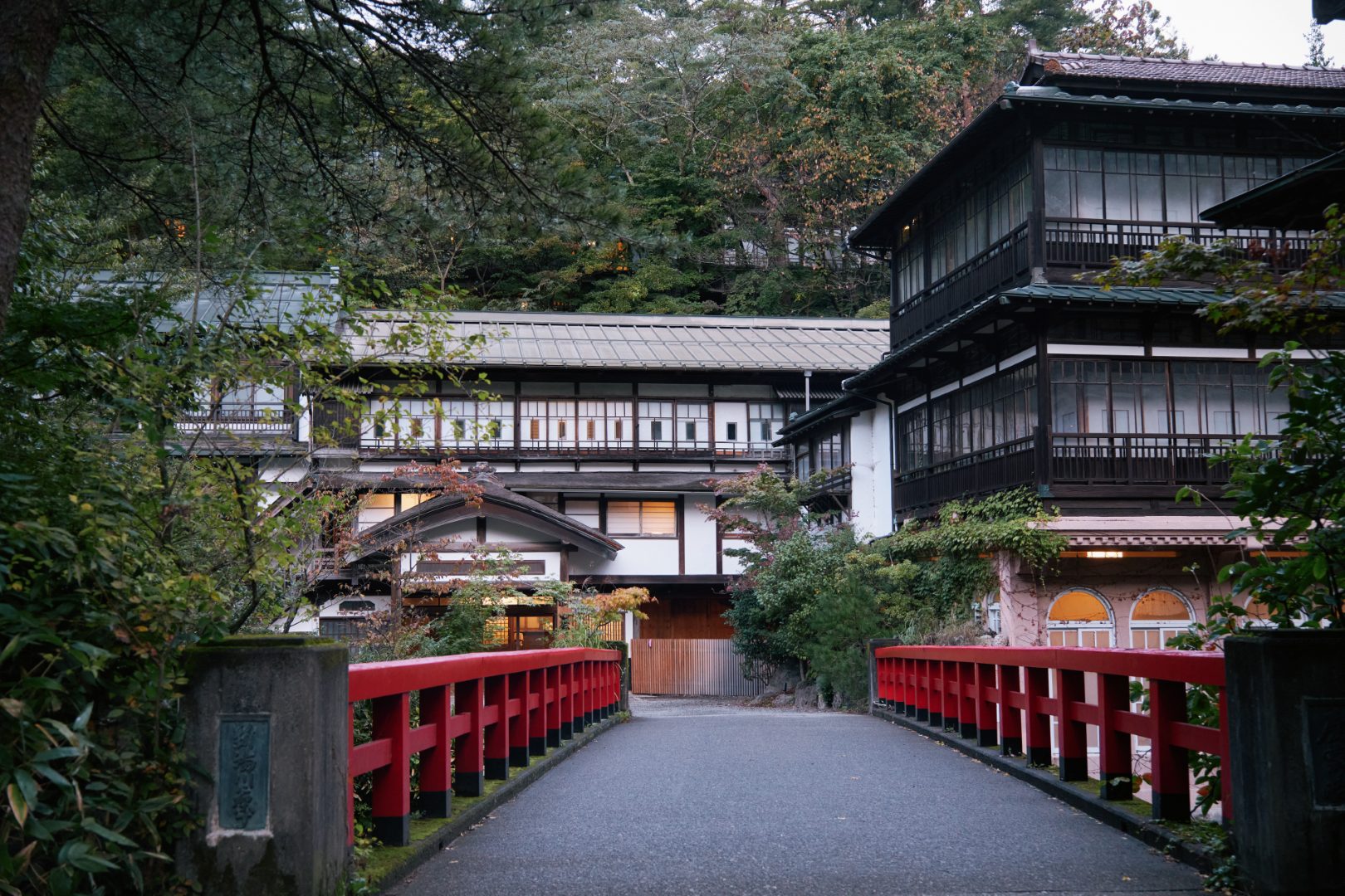 四萬溫泉積善館最具代表性的一景